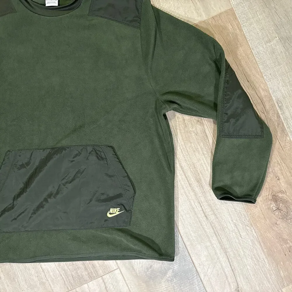 NIKE NSW Fleece Sweatshirt Green Mens XL